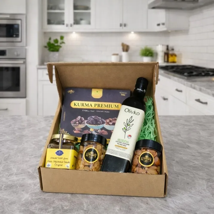 Giftbox Sunnah Set C 6 in 1 – Kurma, Madu & Minyak Zaitun