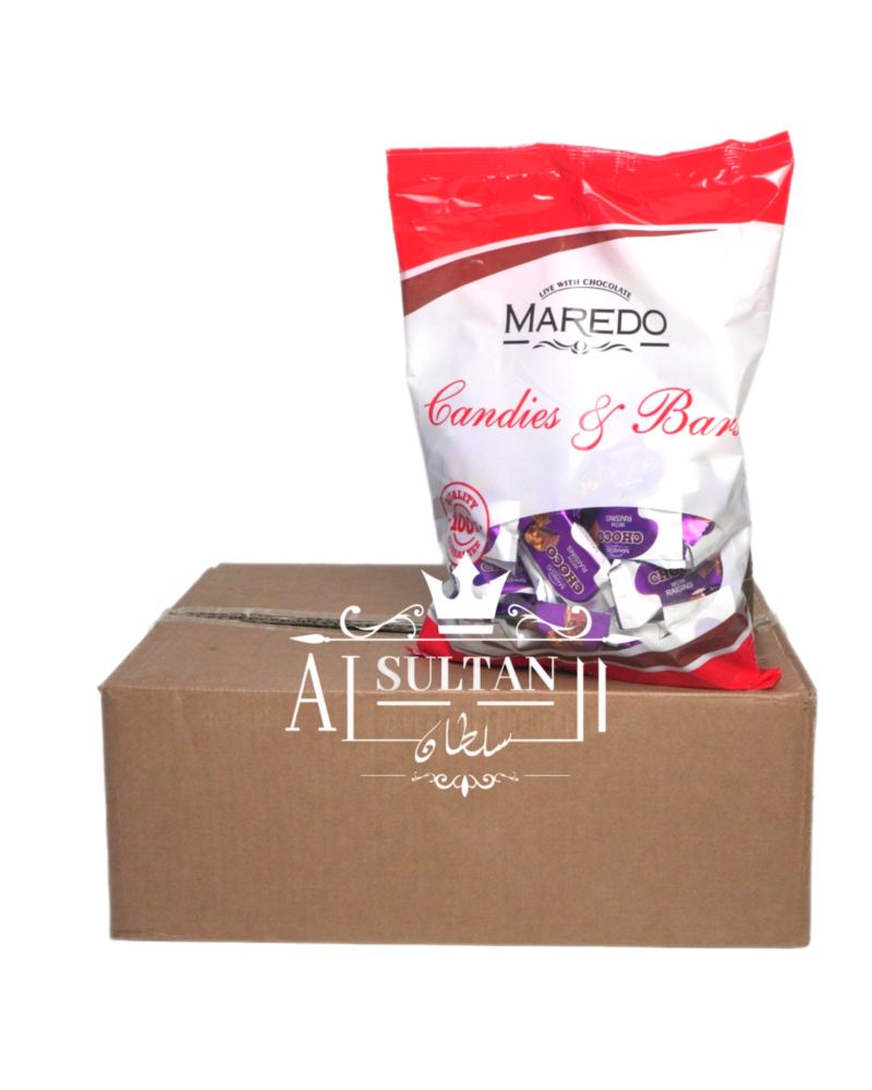 Maredo chocolate bar raisin ctn